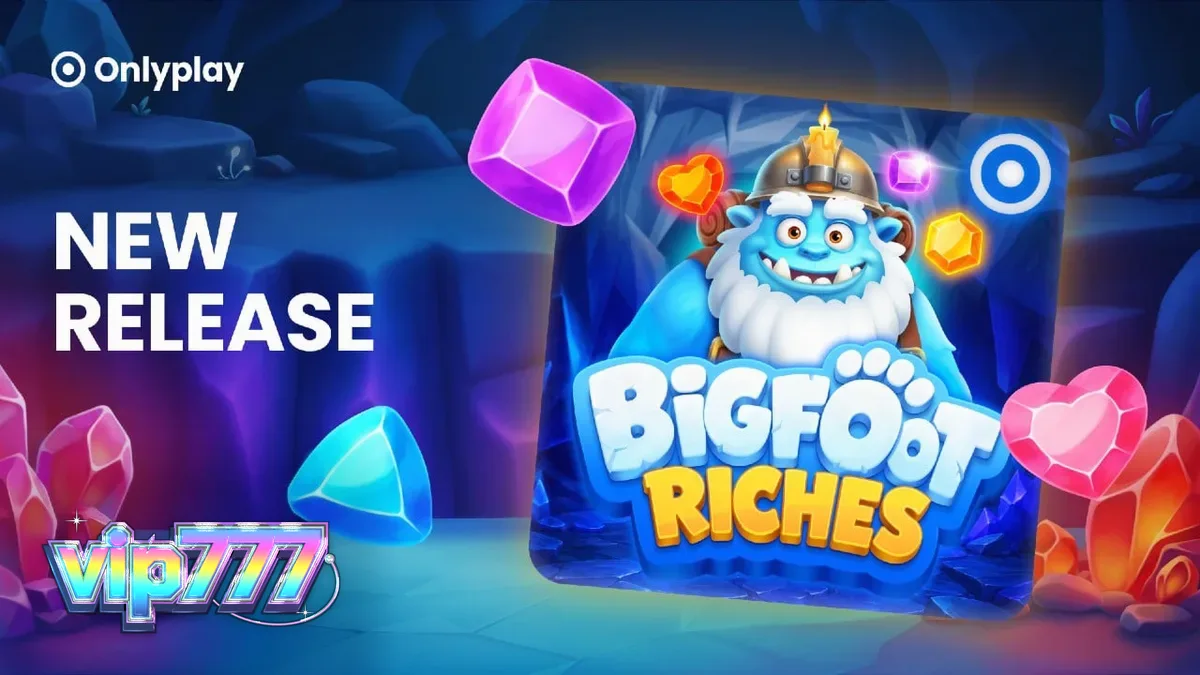Pemandangan hutan musim dingin yang misterius dalam slot Bigfoot Riches