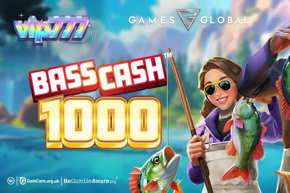 Tampilan visual slot Bass Cash 1000 dengan tema memancing yang ikonik